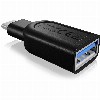 KAB Adapter ICY BOX USB-A > USB-C Black