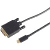 KAB USB C > DVI 24+1 Stecker (4K 30Hz) 1 m schwarz