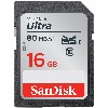 16GB SanDisk Ultra SDHC 80MB/s