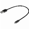 USB > Lightning (ST-ST) 0,2m Sandberg Black