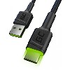 KAB USB > USB-C (ST-ST) 1,2m Green Cell Backlight 