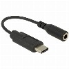 KAB USB C > Adapter Klinkenbuchse 14 cm schwarz fü